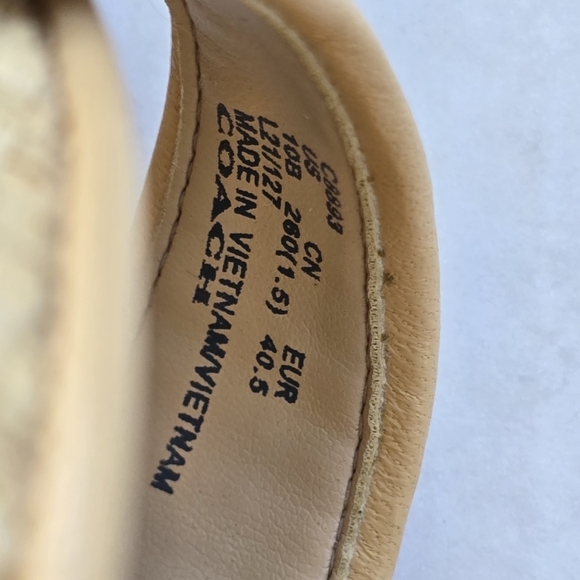 Coach Talia Raffia Platform Sandals Size 10 - Picture 10 of 11